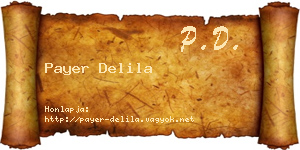 Payer Delila névjegykártya
